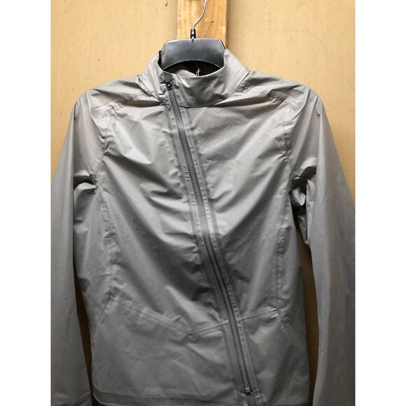 HOKA ONE ONE 1120615 SILVER Lunar Rock Performance Shield Running Jacket SMALL - Picture 2 of 4